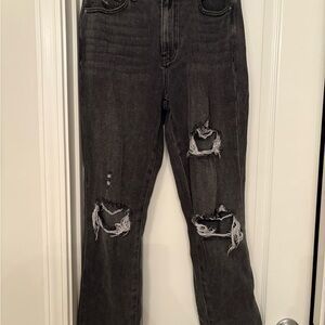 Distressed grey mom Jeans pacsun